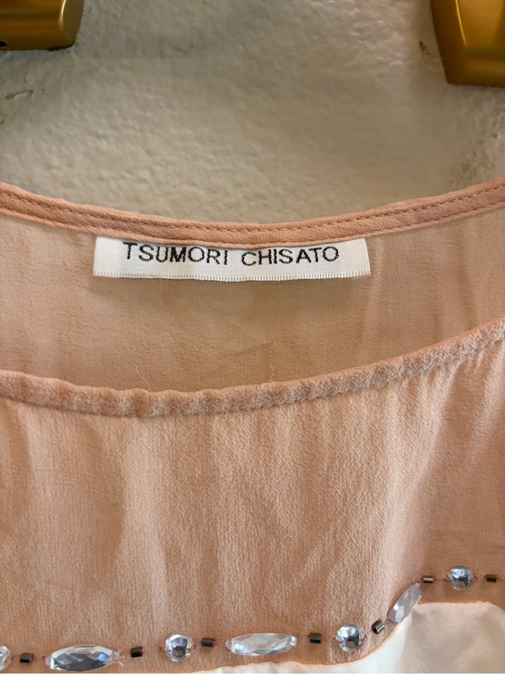 Tsumori Chisato Vintage Silk Ruffle Mini Dress - Picture 6 of 8